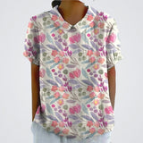 Imprimé floral blanc