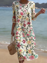 Blanc à motifs