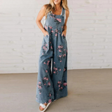 Denim avec fleurs
