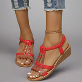 Surface en cuir Rouge