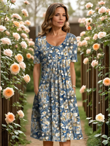 Floral bleu