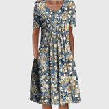 Bleu clair floral
