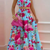 Rose et bleu