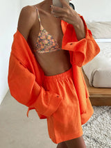 Ensemble short orange