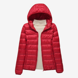 Sweat à capuche rouge