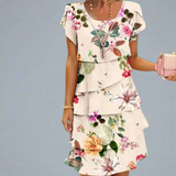 Crème avec motif floral