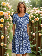 Bleu fleuri