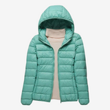 Sweat à capuche turquoise