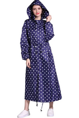 Violet et blanc à pois