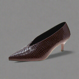 Talons fins bordeaux