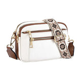 Blanc avec Marron