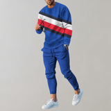 Rayures bleu-rouge