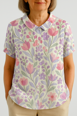 Impression florale blanche