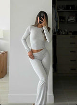 Gris (Manches longues | juste le haut)