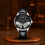 Cuir Argent Noir