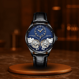 Cuir Noir Bleu