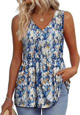 Floral bleu jaune