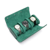 Boîte à montres de luxe verte – conçue pour 3 montres