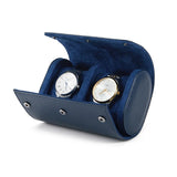 Boîte à montres de luxe bleue – conçue pour 2 montres