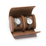 Boîte à montres de luxe beige – conçue pour 2 montres
