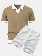 marron clair et blanc