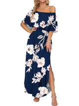 Bleu marine floral