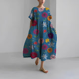 Bleu fleuri