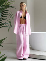 Ensemble pantalon rose