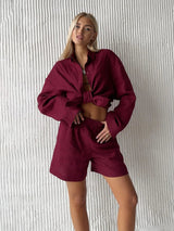 Ensemble short bordeaux