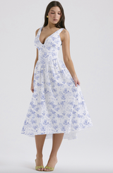 Floral bleu