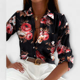 Fleurs noires et roses